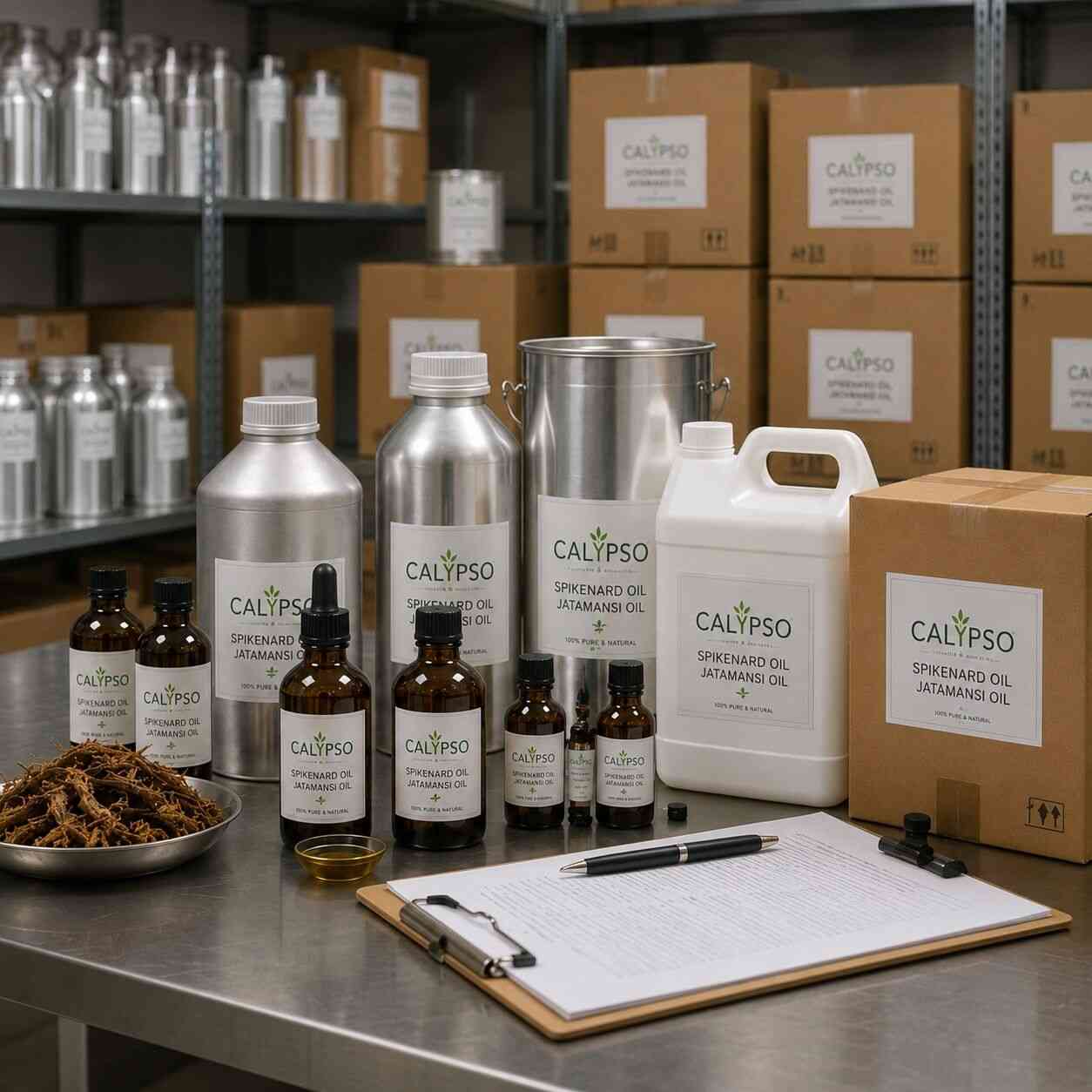 Calypso Spikenard Oil bulk packaging and export support